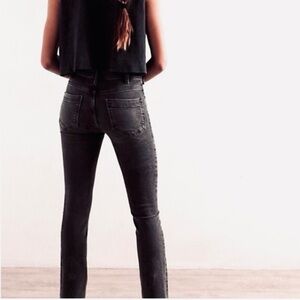 HUDSON Krista Ankle Super Skinny Black Denim Jeans Pants Slim 28 Like New